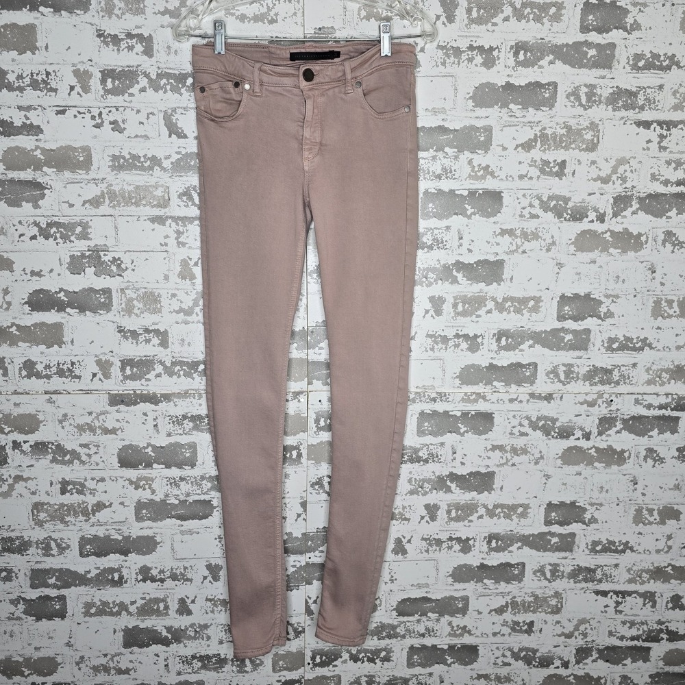 Victoria Beckham Jeans Womens 26 Low Rise Cigarette Pencil Skinny Antique Rose